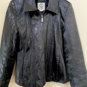 100% real leather womens S jacket